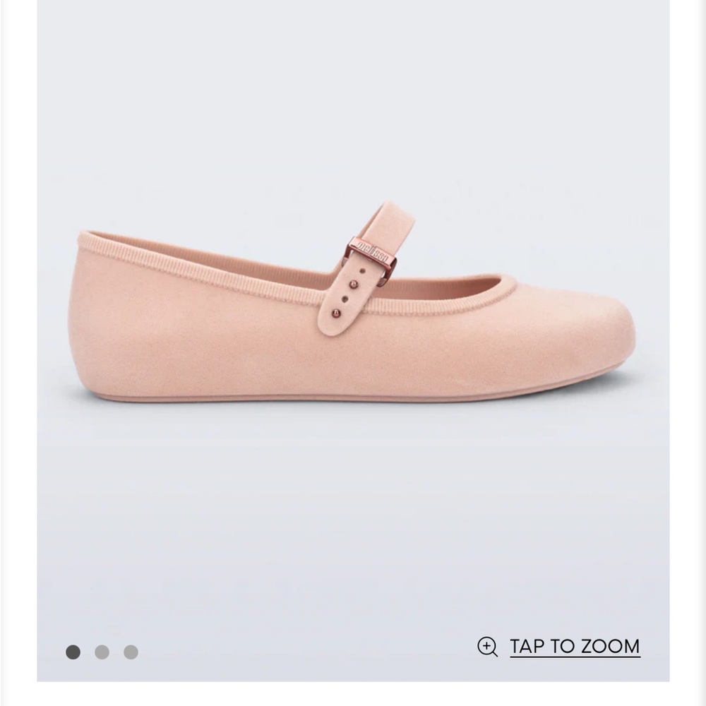 Melissa soft pink ballet flats